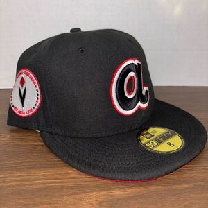 Atlanta Braves NewEra ‘72 ASG Allstar Game Fitted Hat Cap Black Red UV ATL Stamp